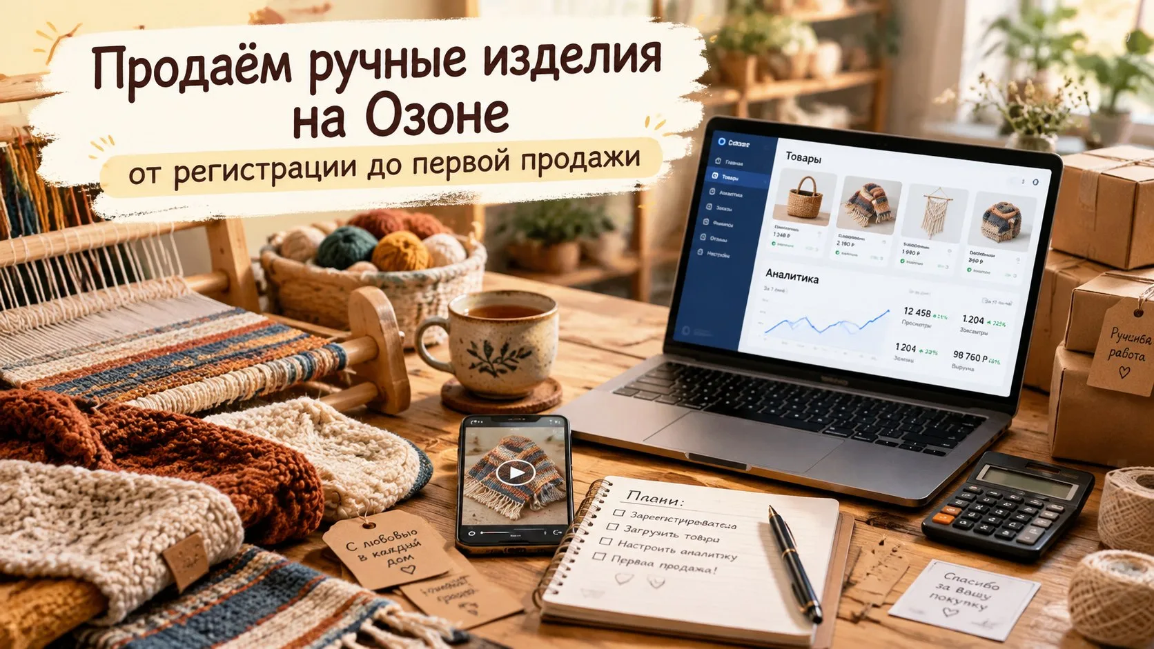 🛍️Продаём ручные изделия на Озоне - от регистрации до первой продажи!