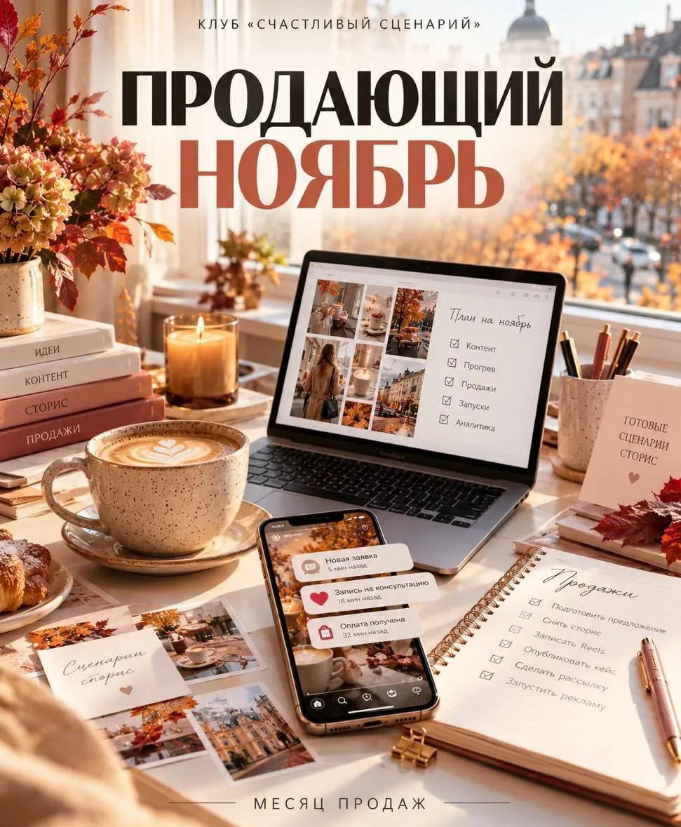 📈 НОЯБРЬ В КЛУБЕ «СЧАСТЛИВЫЙ СЦЕНАРИЙ»: ПРОДАЮЩИЙ НОЯБРЬ