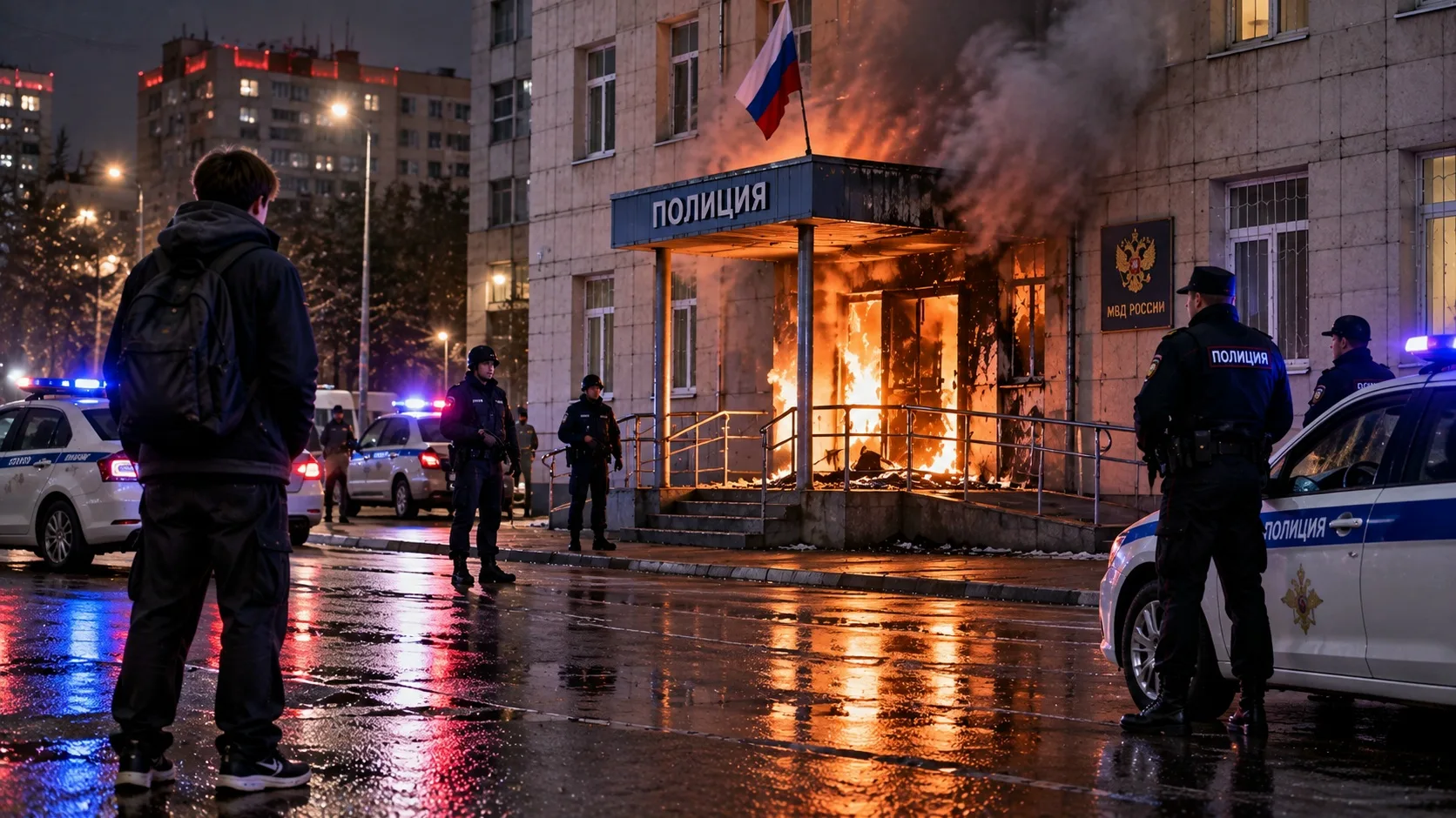 В Екатеринбурге подросток поджёг отдел МВД — его ранили в плечо при задержании