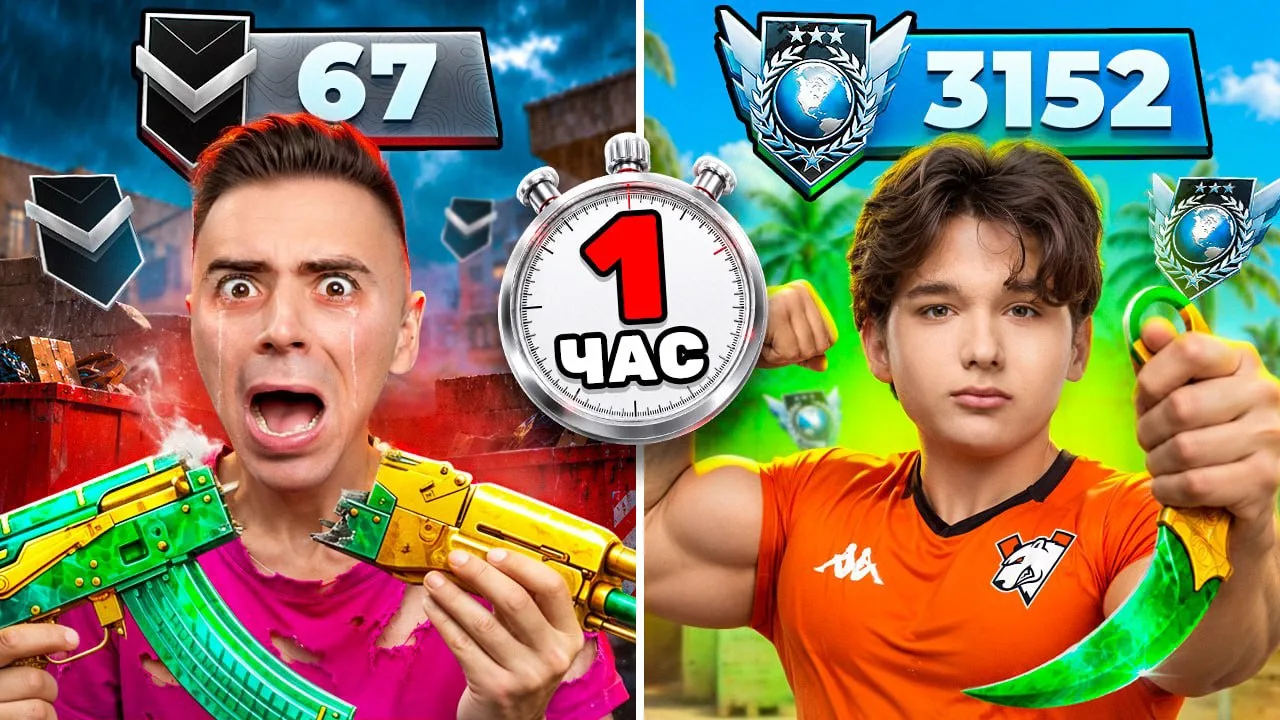 😱ЧИПА vs АРТКУЛ! КТО БОЛЬШЕ АПНЕТ ММР ЗА 1 ЧАС в НАПАРНИКАХ (STANDOFF 2)