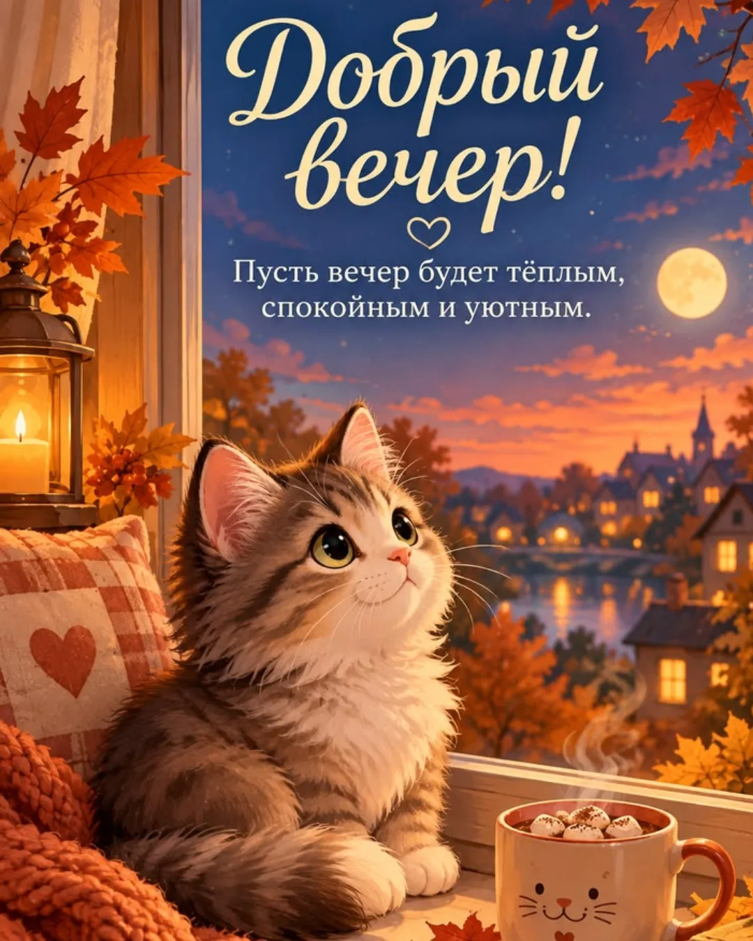 Хорошего вечера, наполненного нежностью, теплом и уютом!