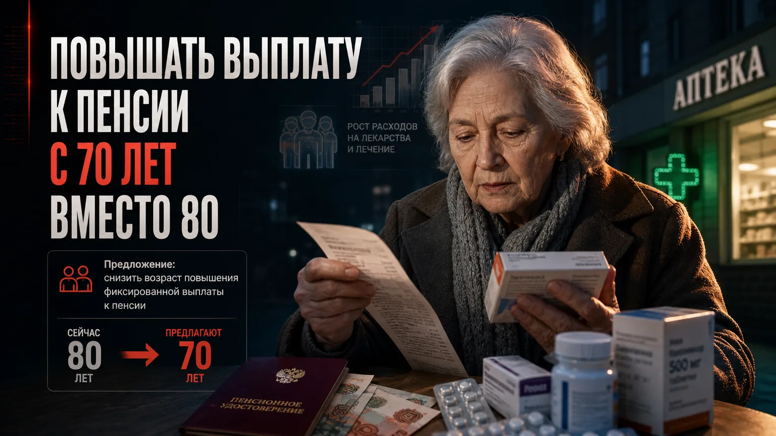 👵 Повышать фиксированную выплату к пенсии предложили с 70 лет вместо 80