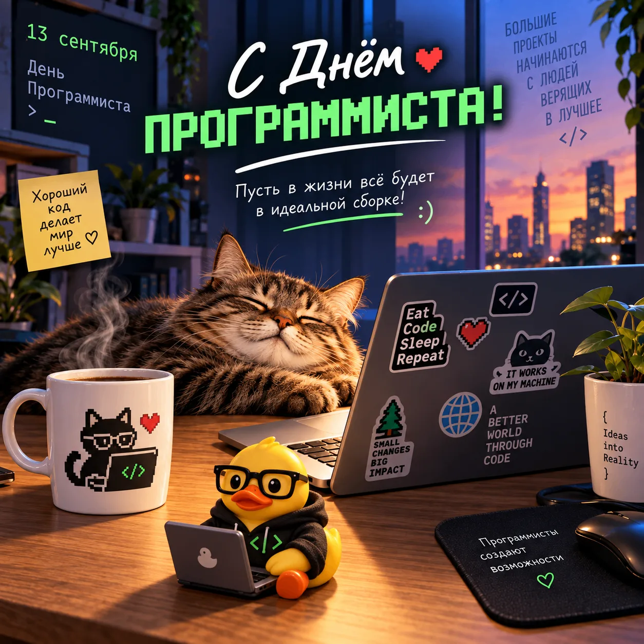 С Днём программиста! 🎉