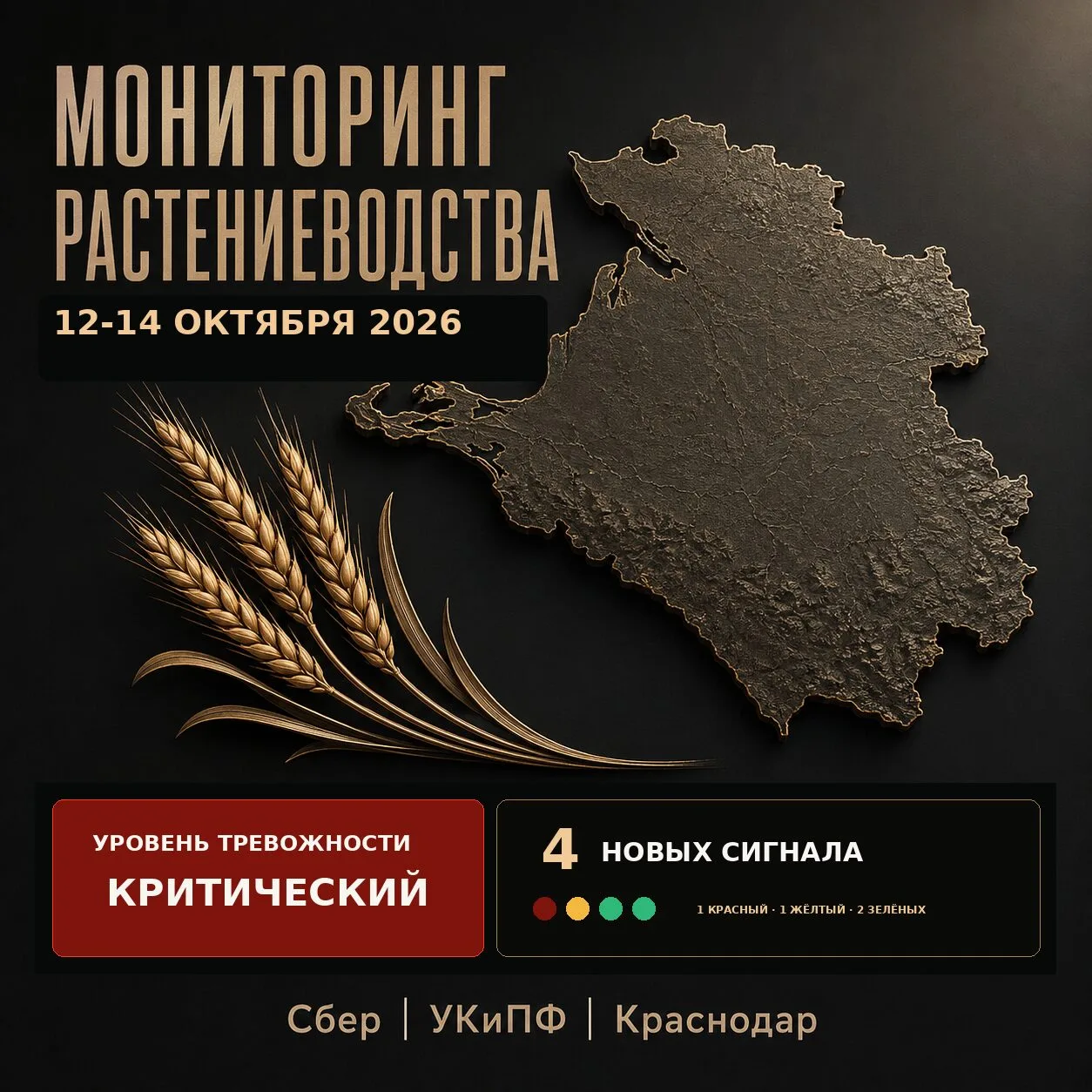 🌾 МОНИТОРИНГ РАСТЕНИЕВОДСТВА КРАСНОДАРСКОГО КРАЯ