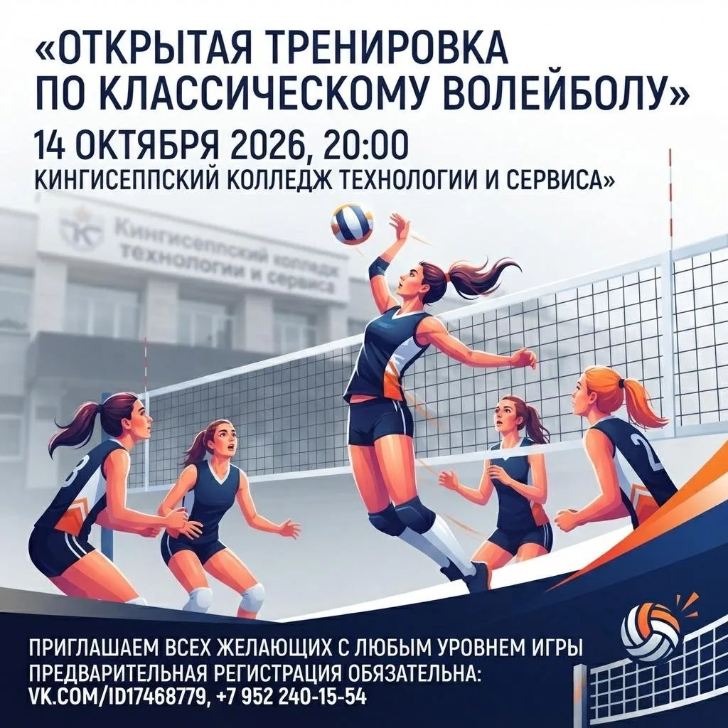 Сегодня, 14 октября 2026 года, в Кингисеппе пройдет открытая тренировка по классическом...