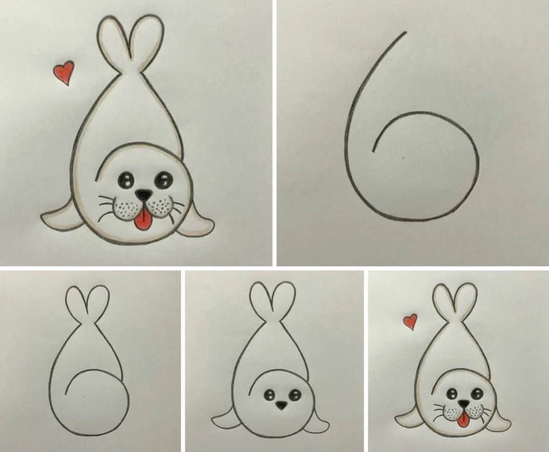 Рисуем морского котика