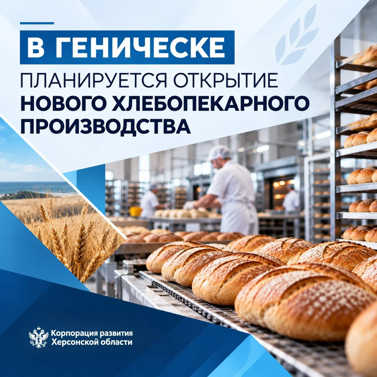 🍞 В Геническе реализуется хлебопекарный проект
