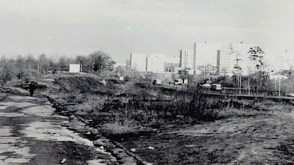 1976 год. Балашиха. Горьковское шоссе. Река Пехорка. мкр ЮЖНЫЙ.