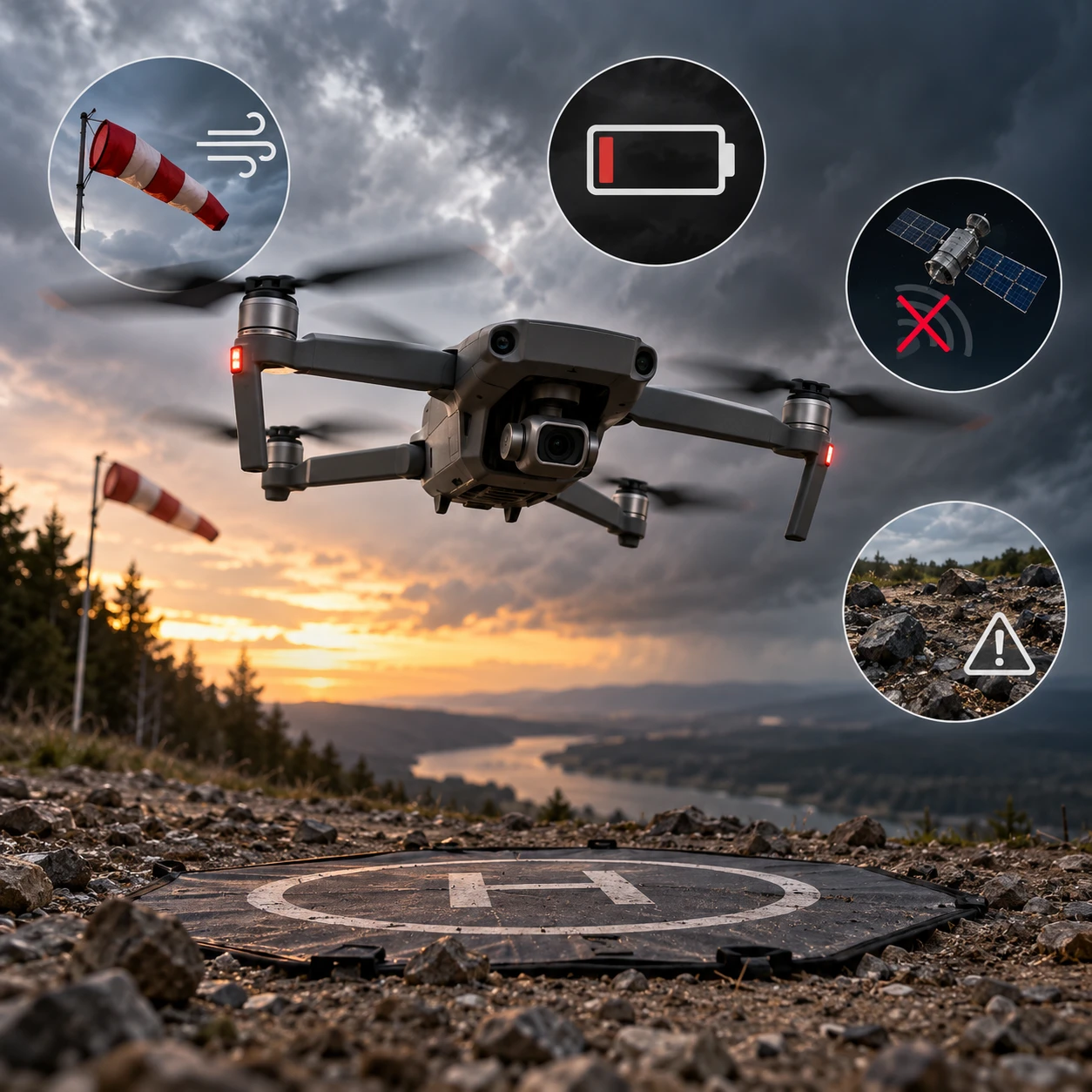 🚁 Почему дрон успешно взлетает, но не может нормально приземлиться?