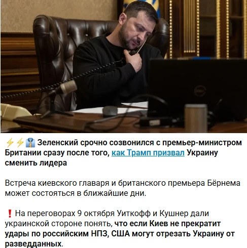 В поисках допомоги, Зеля выпрашивает её у своих британских хозяев.