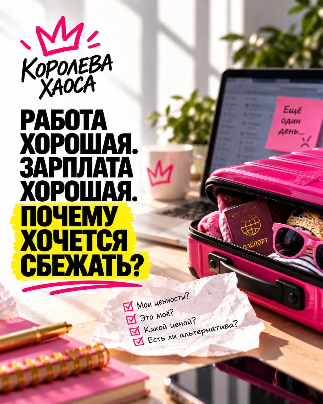 — У меня всё хорошо. Я просто больше не могу. И не понимаю почему. 🤷🏼‍♀️