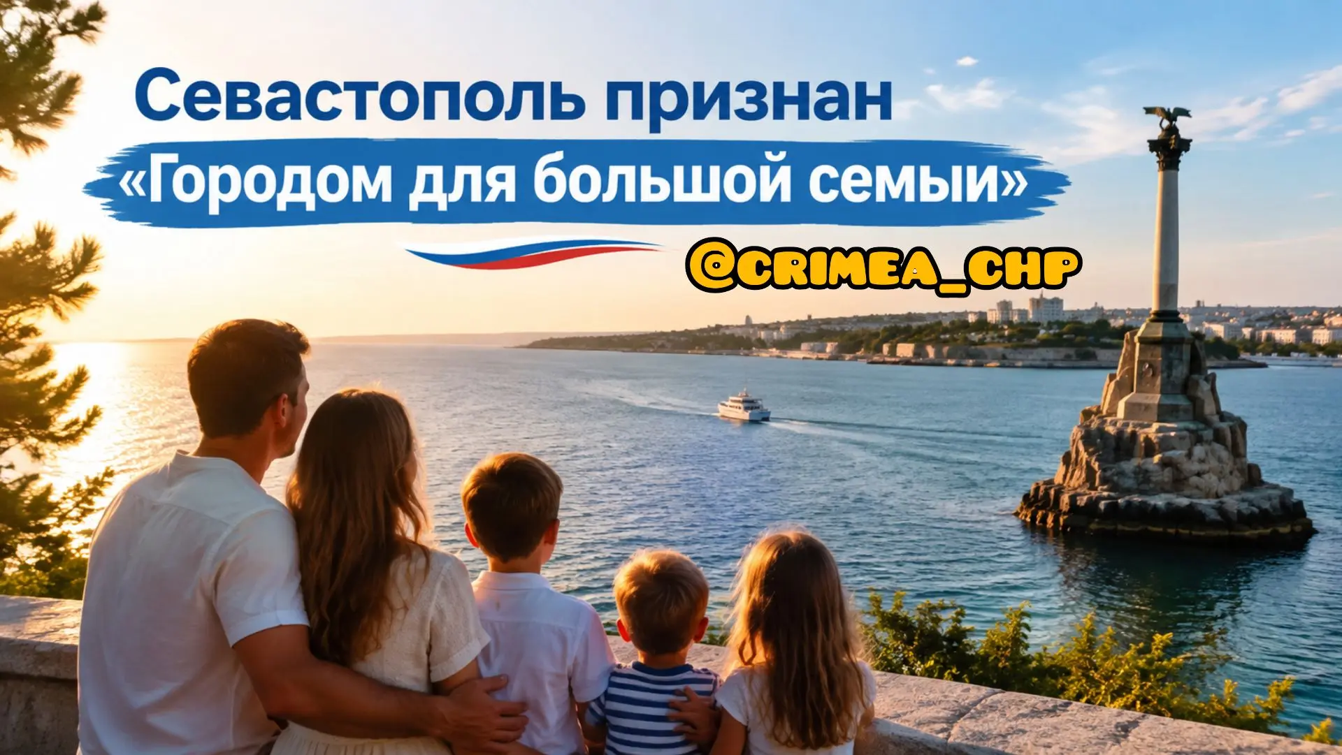 ⚡Севастополь признан «Городом для большой семьи»
