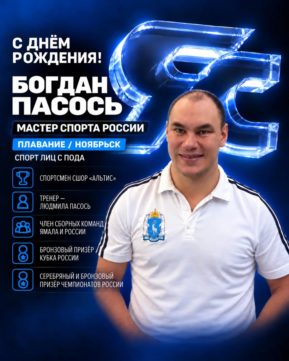 🎉 С днём рождения, Богдан Пасось!
