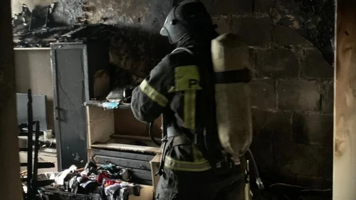 40-летний мужчина с ожогами попал в больницу после пожара в воронежском селе