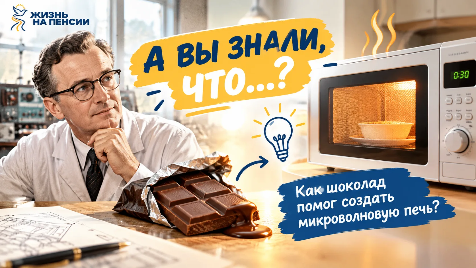 А вы знали, что микроволновка появилась благодаря кусочку шоколада? 🍫