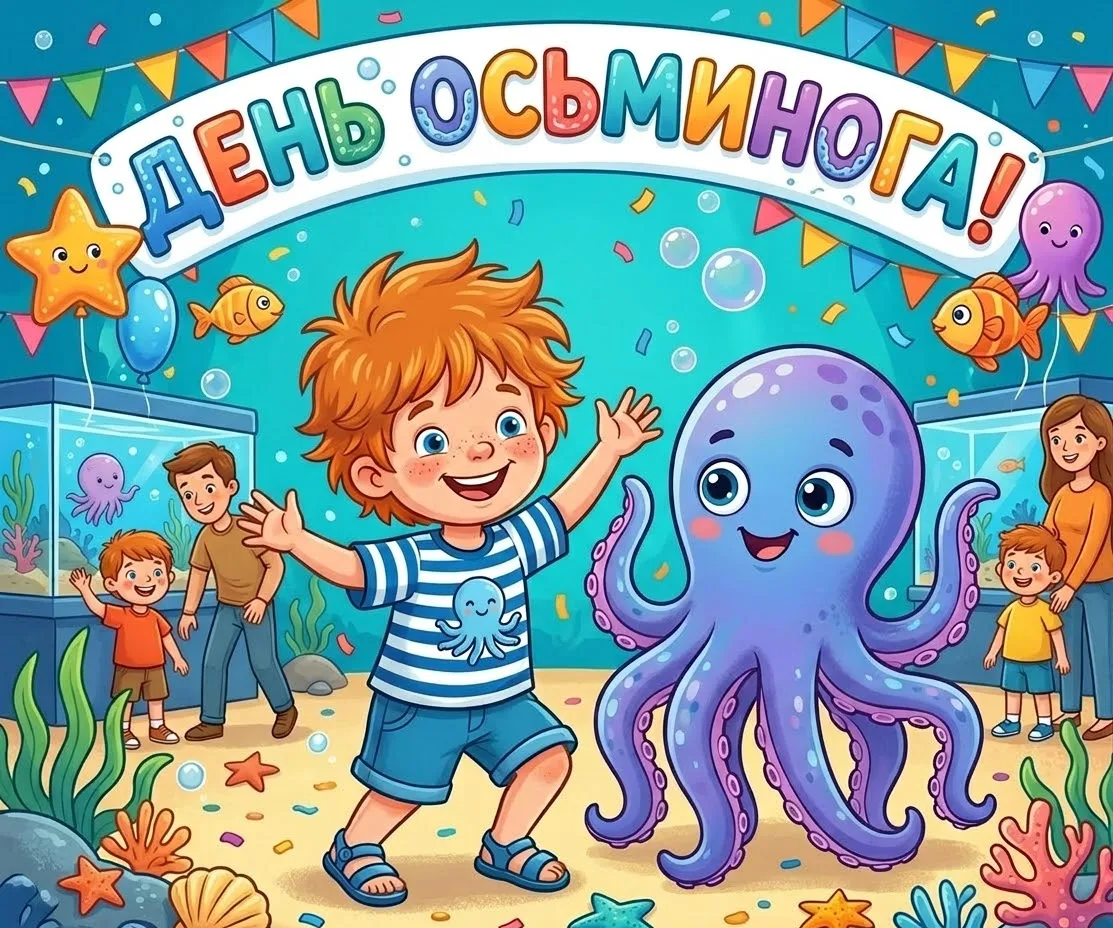 🎉 День осьминога в группе «Незнайка»!🎉