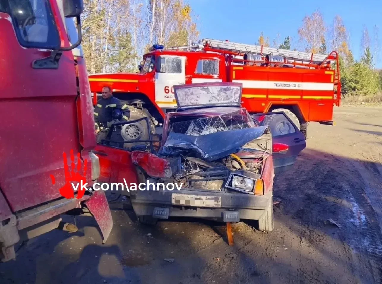 ДТП с грузовиком под Вишневогорском