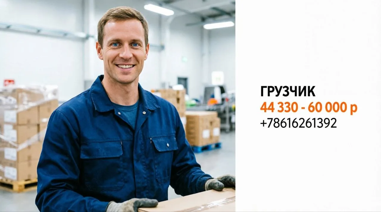 ГРУЗЧИК | 44 330 - 60 000 р