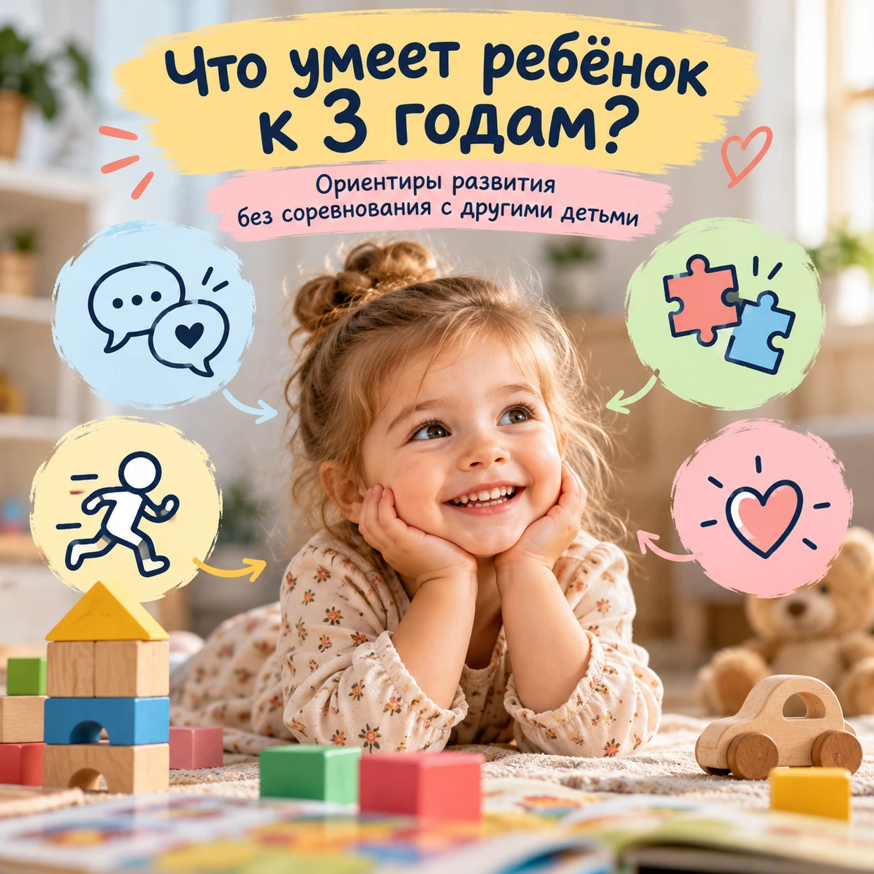 👶 Что должен уметь ребёнок к 3 годам? Без сравнений и гонки за достижениями!