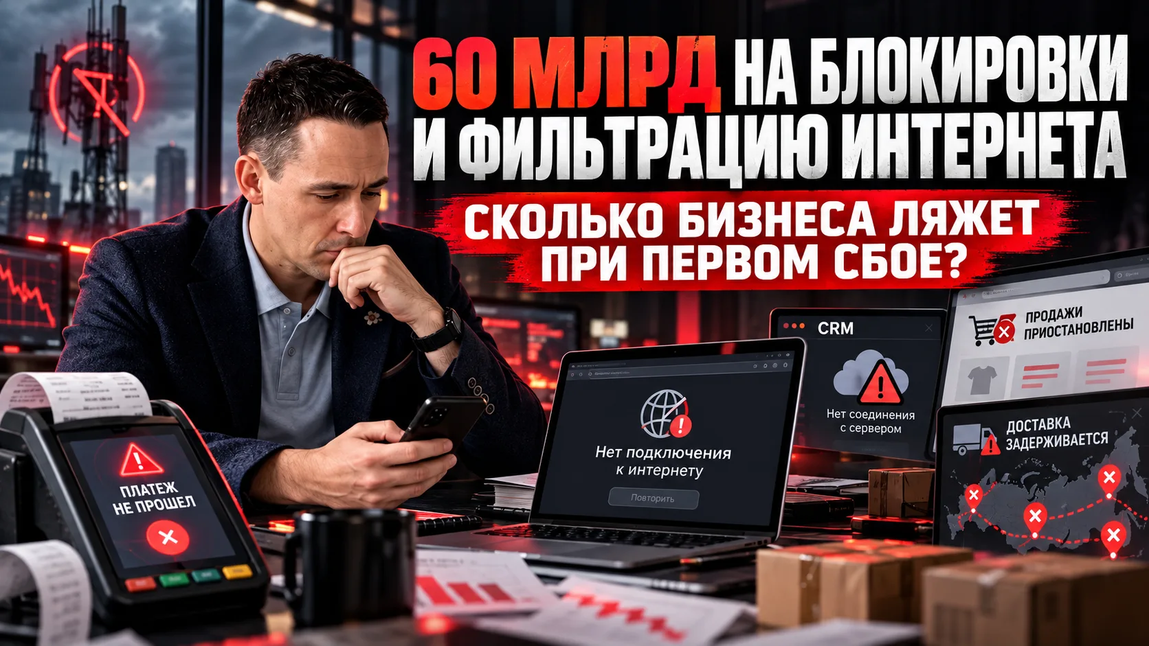 60 млрд рублей на фильтрацию интернета. А ваш бизнес переживёт серьёзный сбой? 📉
