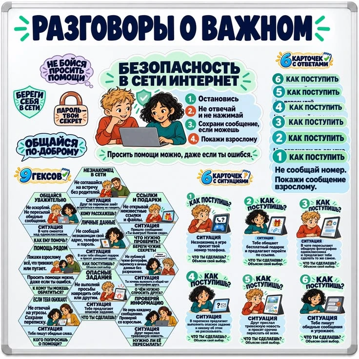 🛡 Безопасность в сети Интернет: говорим с детьми о главном