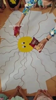 Солнышко из макарон! ☀️