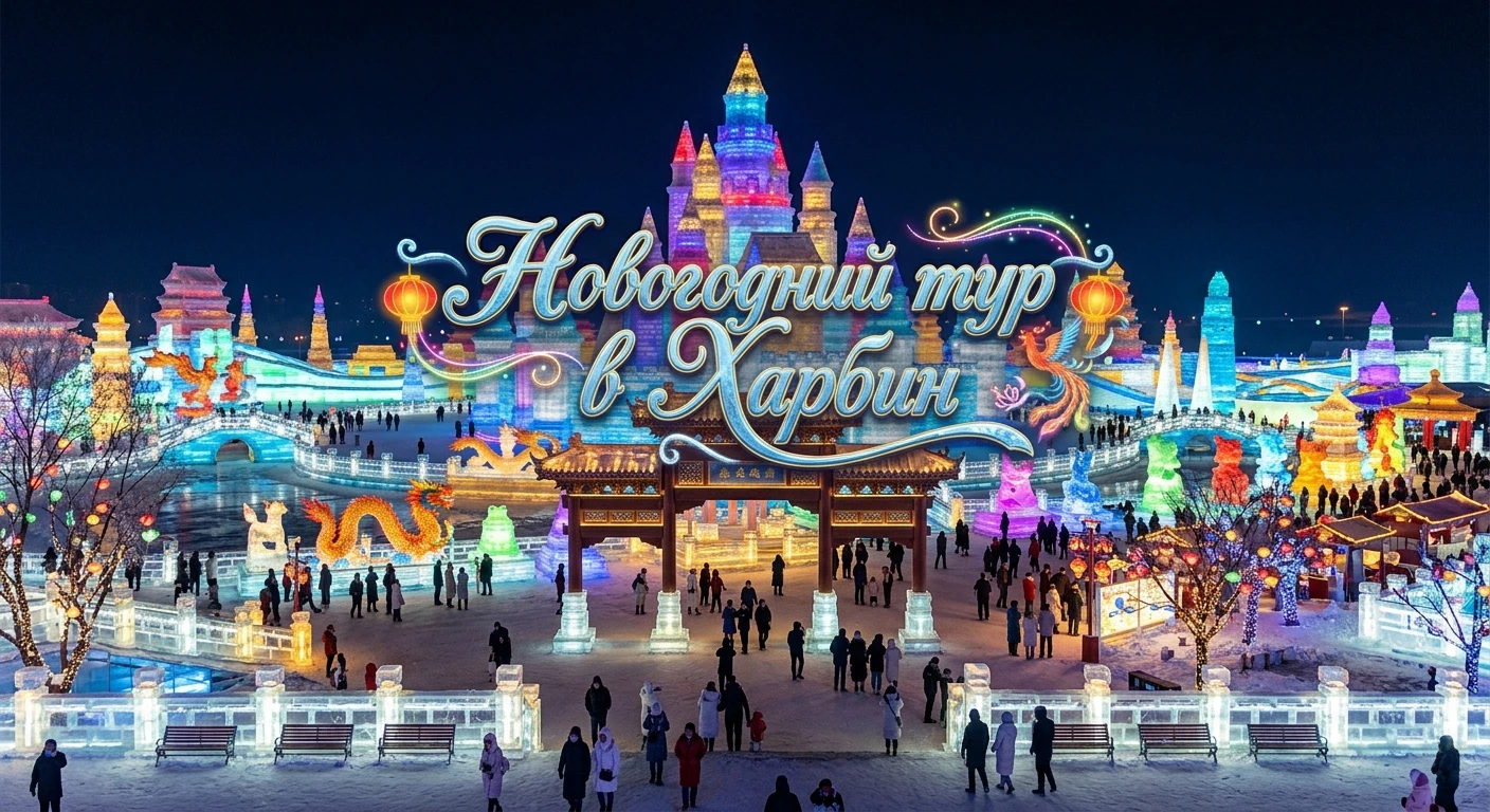 🎄 Новогодняя сказка в Китае: 11 дней зимнего волшебства с выездом из Иркутска! 🚂