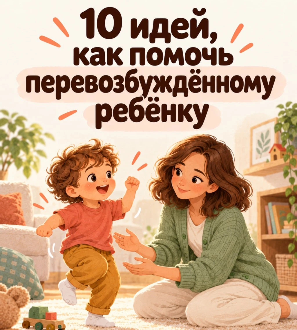 10 идей, как помочь перевозбуждённому ребёнку