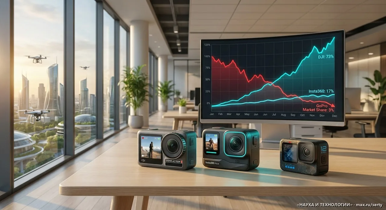 📹 Китайские камеры похоронили GoPro: DJI и Insta360 забрали 90% рынка