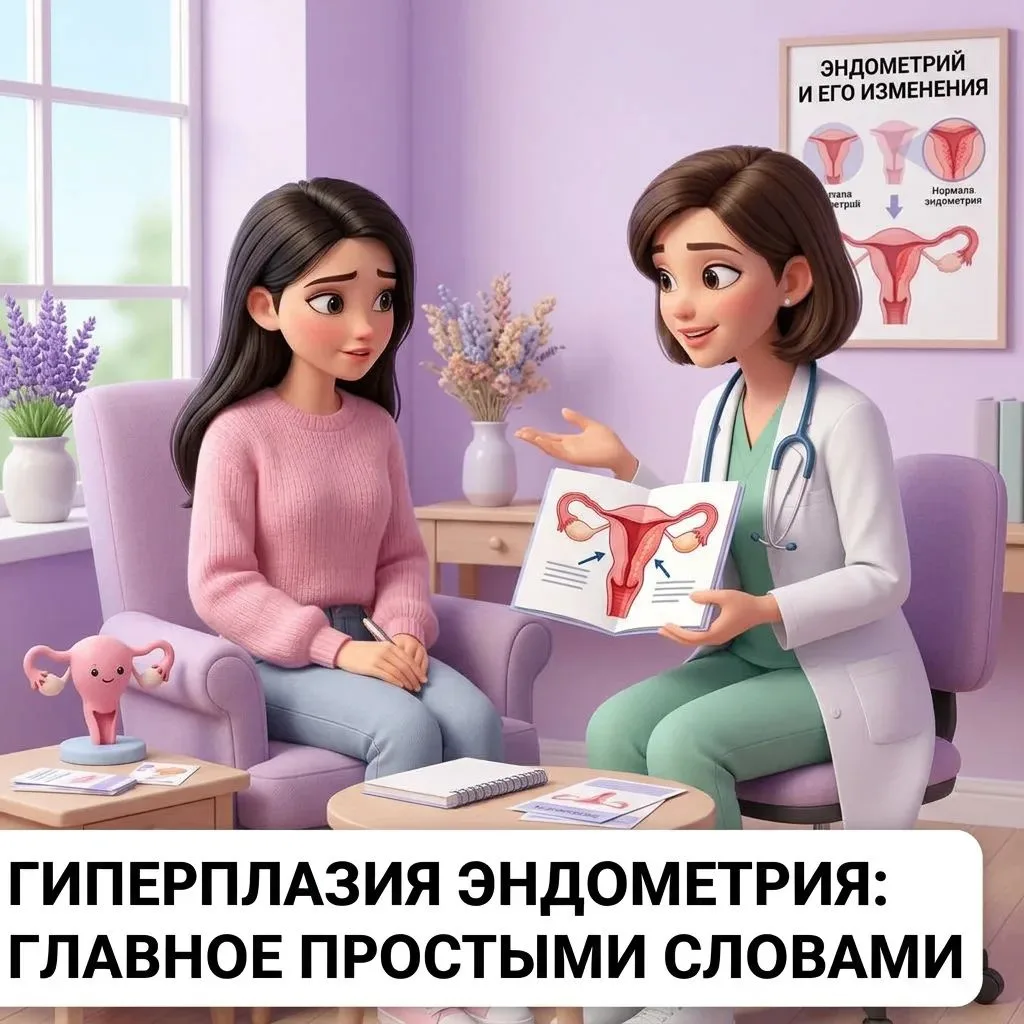 🧬 Гиперплазия эндометрия: главное простыми словами