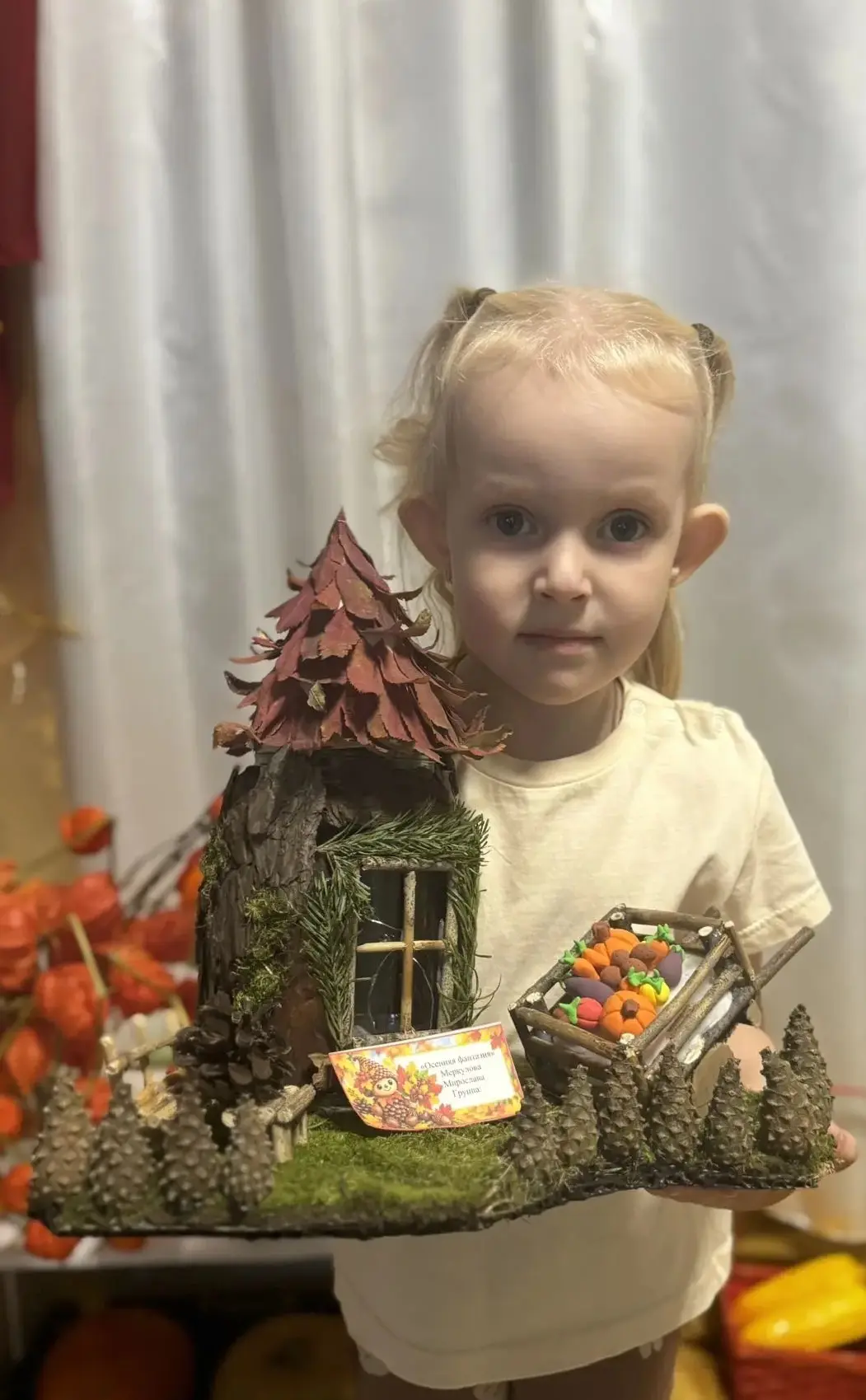 Мы продолжаем делиться замечательными фотографиями осенних поделок, которые вы создали ...