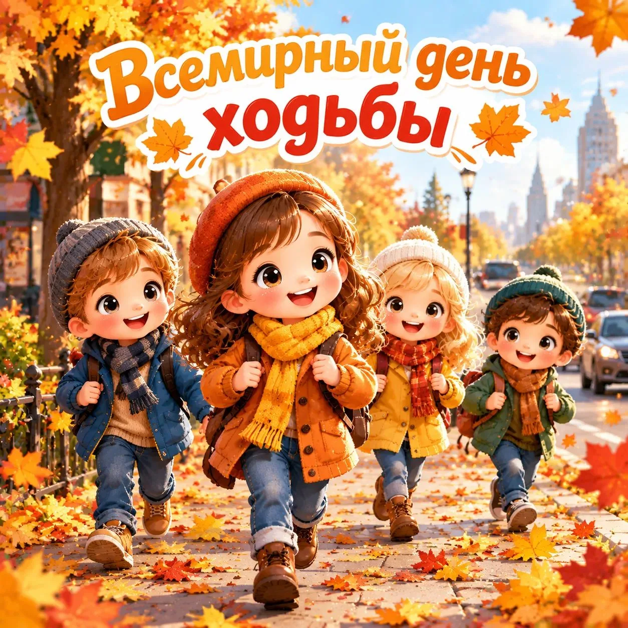 В первое воскресенье октября проходит Всемирный день ходьбы.Дети старших групп нашего д...