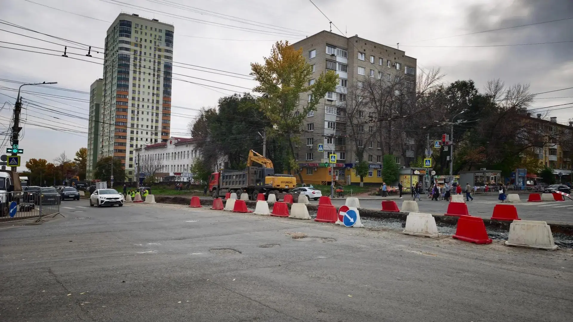 Появились свежие кадры с ремонта популярного перекрёстка Стара-Загора и Ново-Вокзальной
