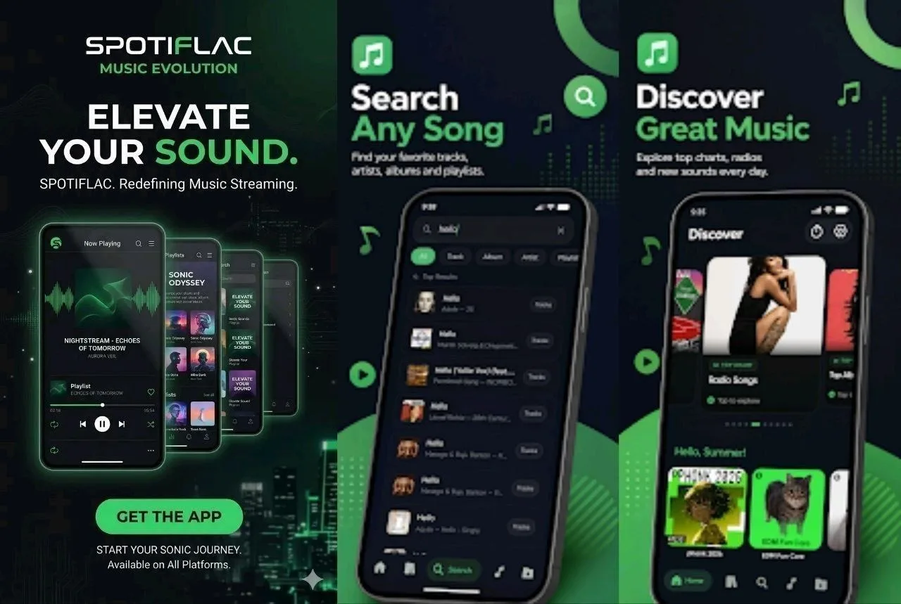 SpotiFLAC — приложение для загрузки треков Spotify в высоком качестве FLAC. Поддерживае...