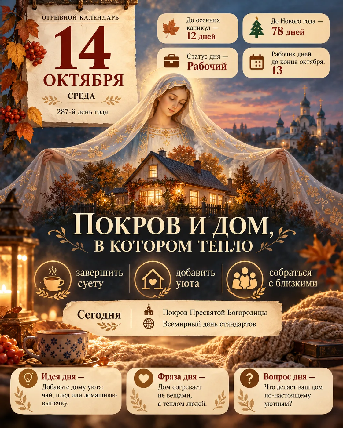📅 СЕГОДНЯ — 14 ОКТЯБРЯ 2026 ГОДА