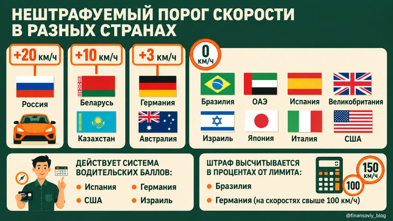 Снизить нештрафуемый порог за превышение скорости с 20 до 5 км/ч предложил автоэксперт ...