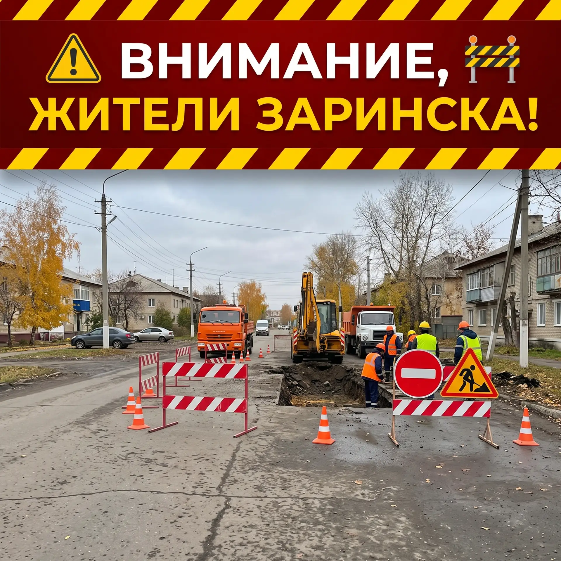 🚧 Внимание, жители Заринска!