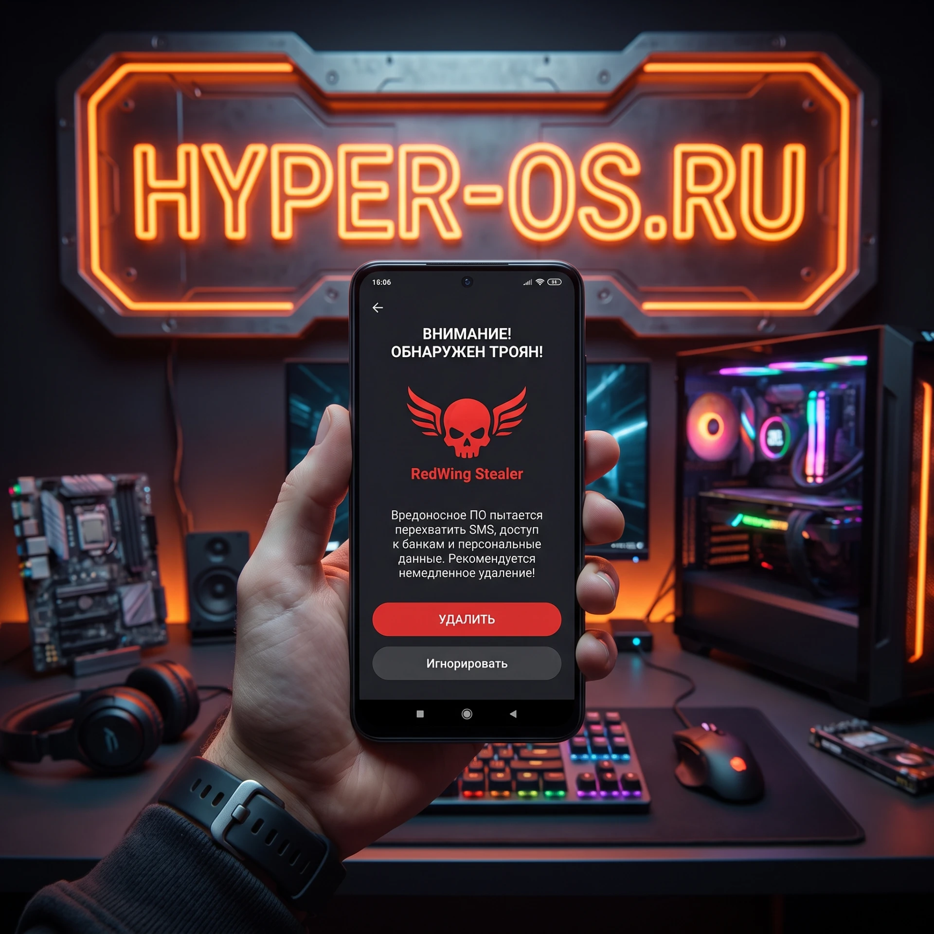 ⚡️ Смартфоны Xiaomi в России подверглись атаке RedWing Stealer