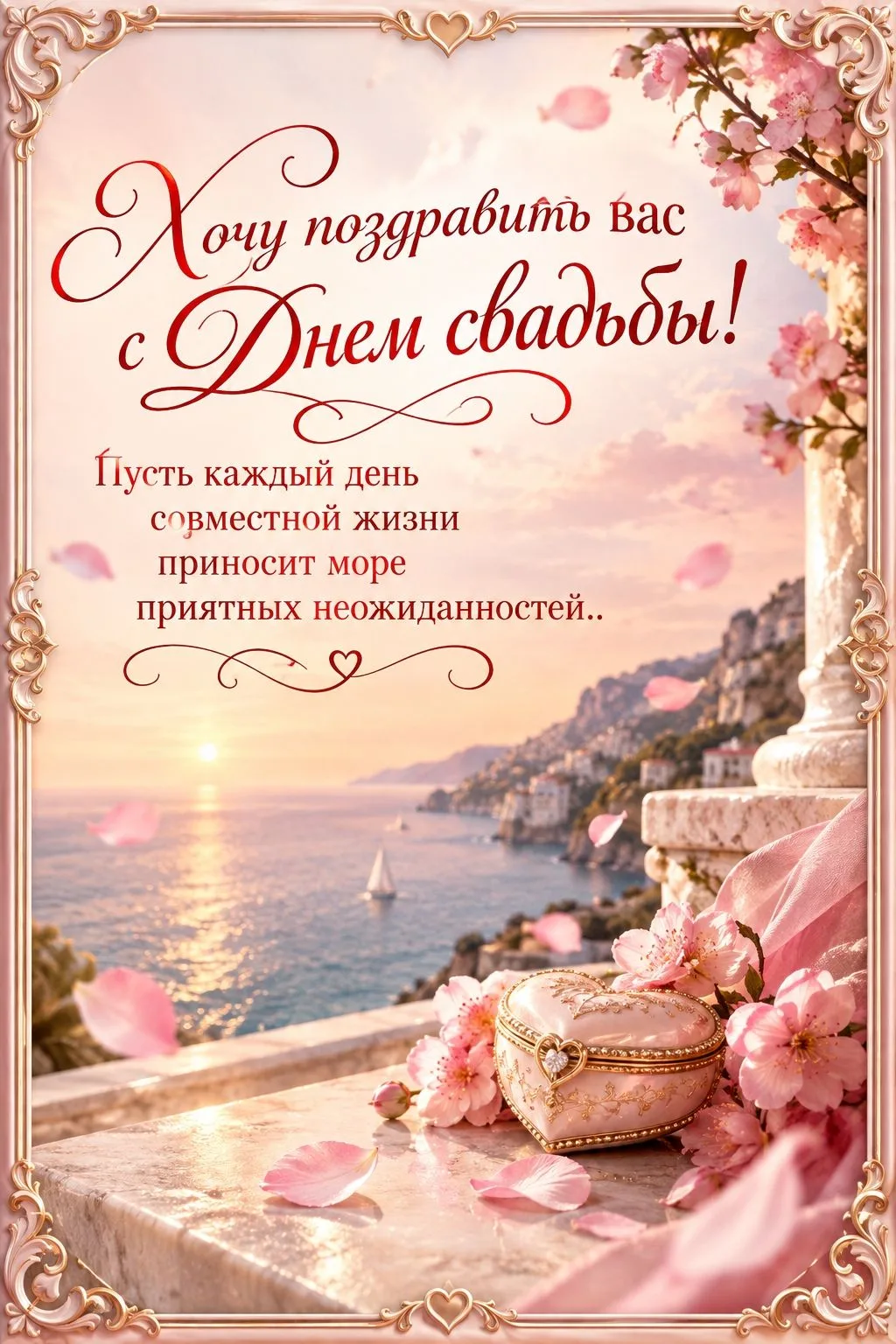 ❤️ Открытки с Днем Свадьбы