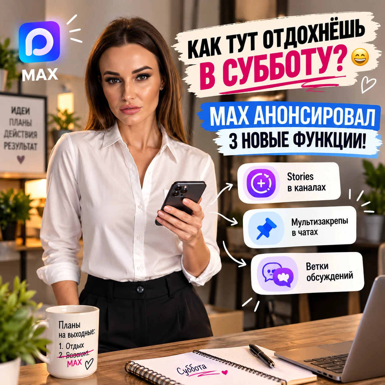 🔔 КАК ТУТ ОТДОХНЁШЬ В СУББОТУ? 😄