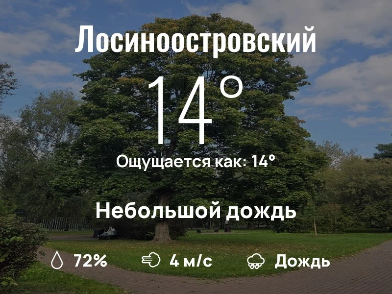 Что с погодой в Лосиноостровском?