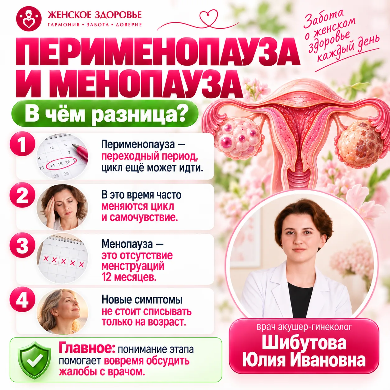 🌿 ПЕРИМЕНОПАУЗА И МЕНОПАУЗА: В ЧЁМ РАЗНИЦА?