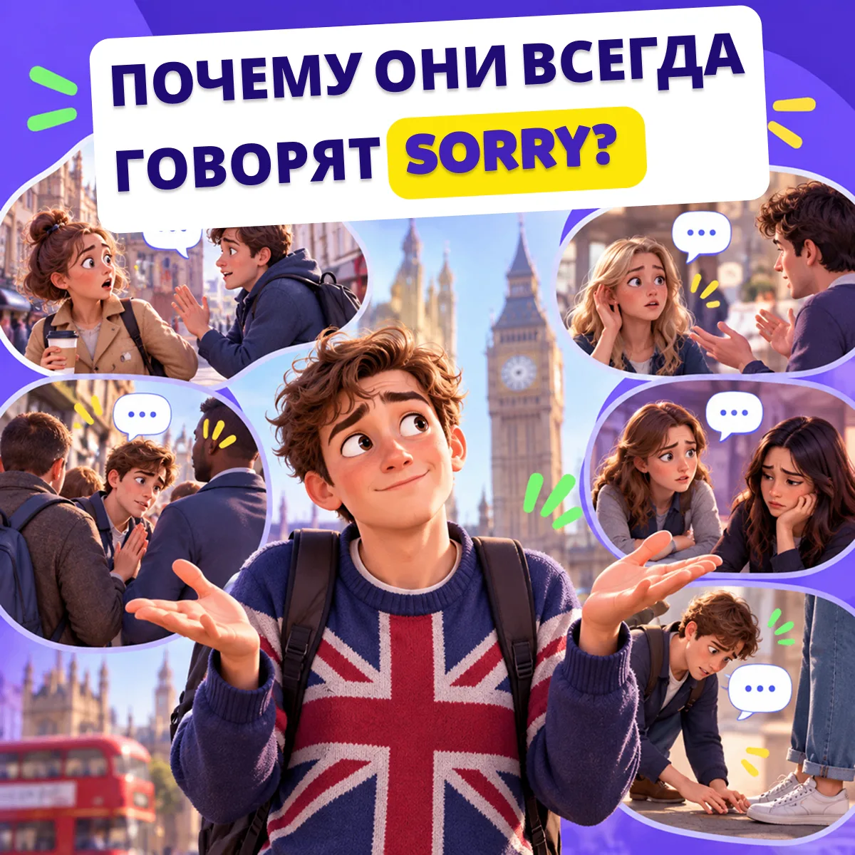 Почему британцы всё время говорят «Sorry»? 🇬🇧