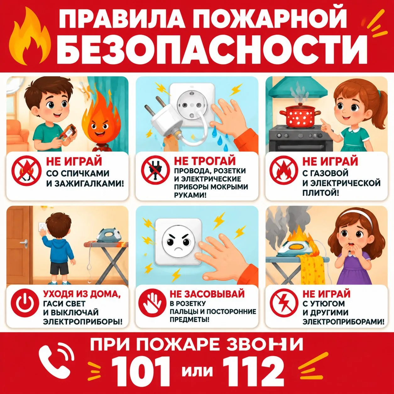 Правила пожарной безопасности ! 🔥🧯