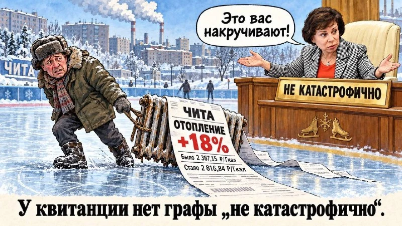 🔥 «Это вас накручивают»: Роднина успокоила россиян, а в Чите отопление подорожало на 18%