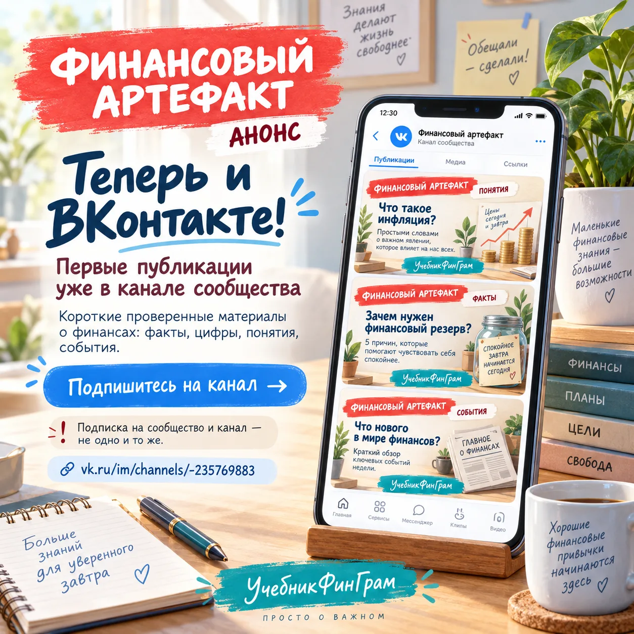 📣 Обещали — сделали: «Финансовый артефакт» теперь и ВКонтакте!