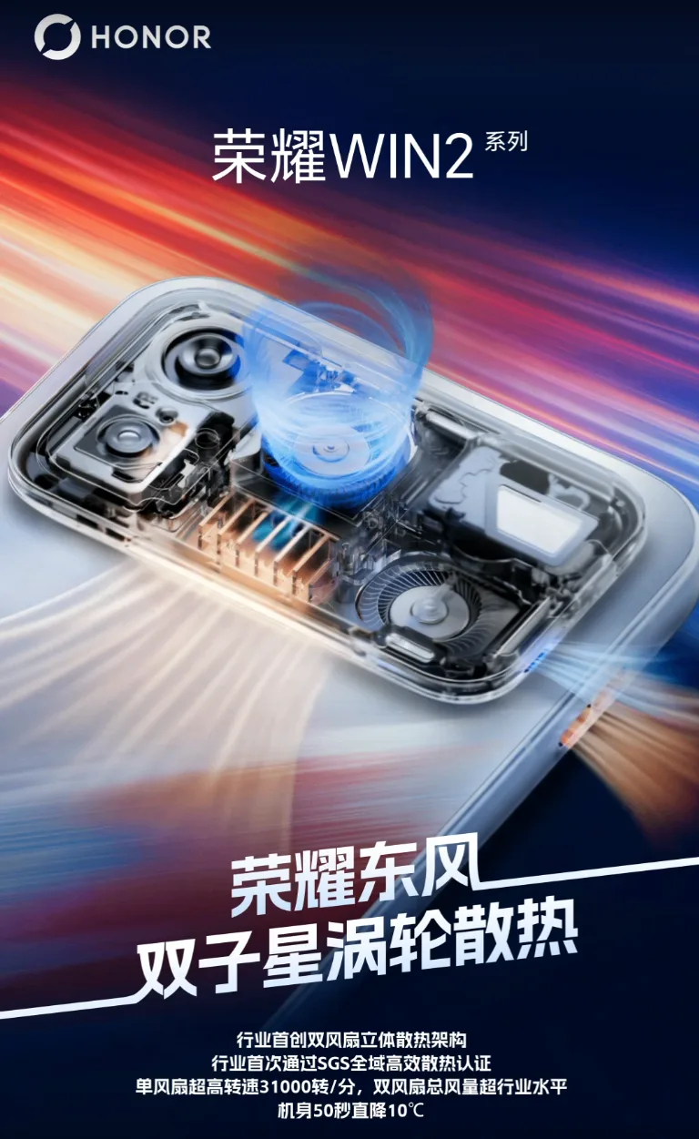 Да приделывайте уже водянку: HONOR WIN 2 первым в мире получил две турбины