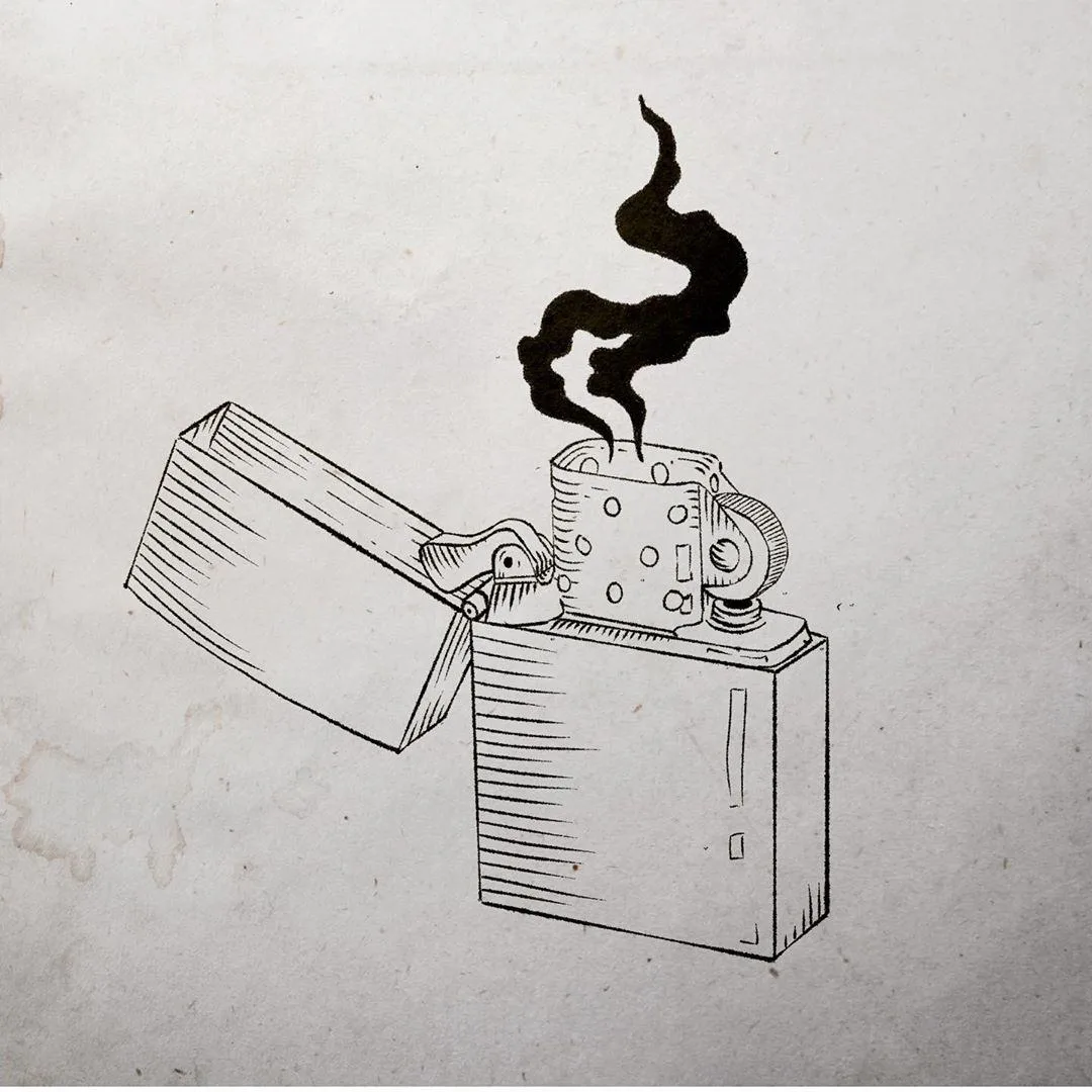 "Zippo фан арт/tattoo design".