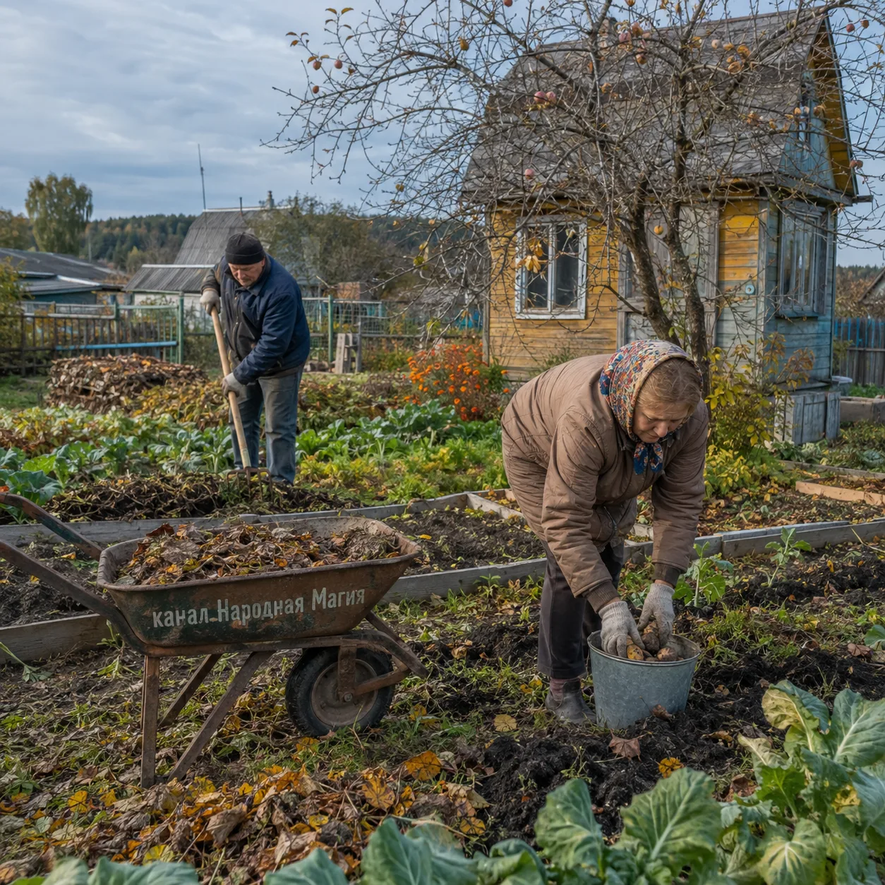 🌱 Что делали в огороде в середине октября