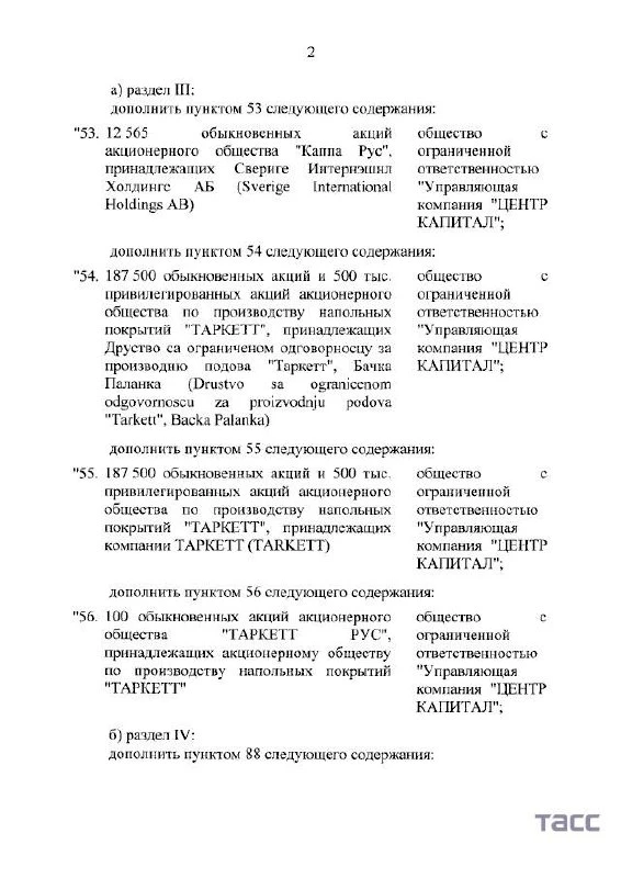 🇷🇺📄Путин передал активы ряда иностранных компаний во временное управление.